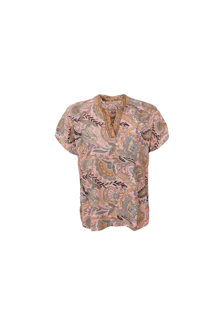Black Colour - Bcluna Andrea S/S Blouse 39234 - Imperial Rose
