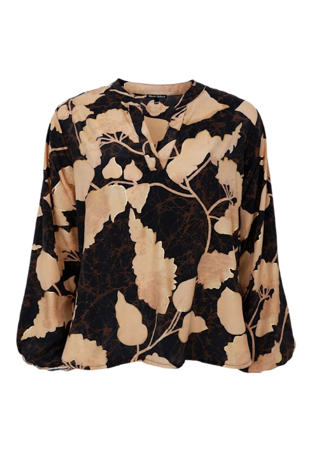 Black Colour - Bcluna Blouse 39208 - Fall Leaf Bluser 