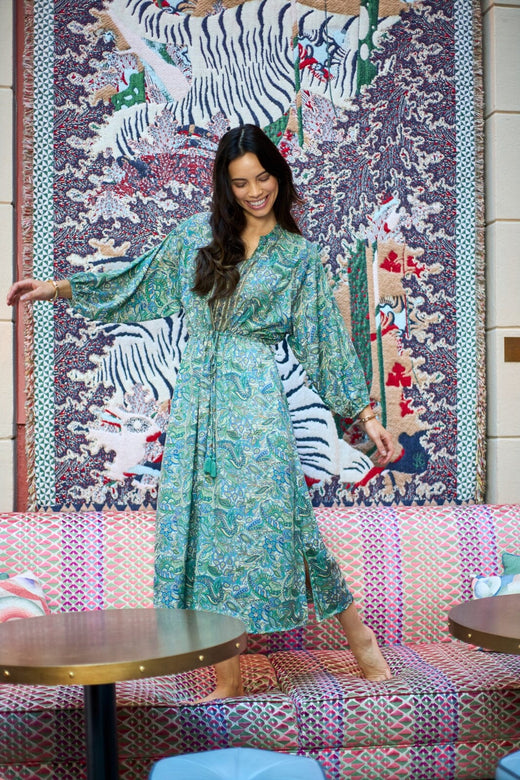 Black Colour - Bcluna Raglan Dress 39229 - Sea Green