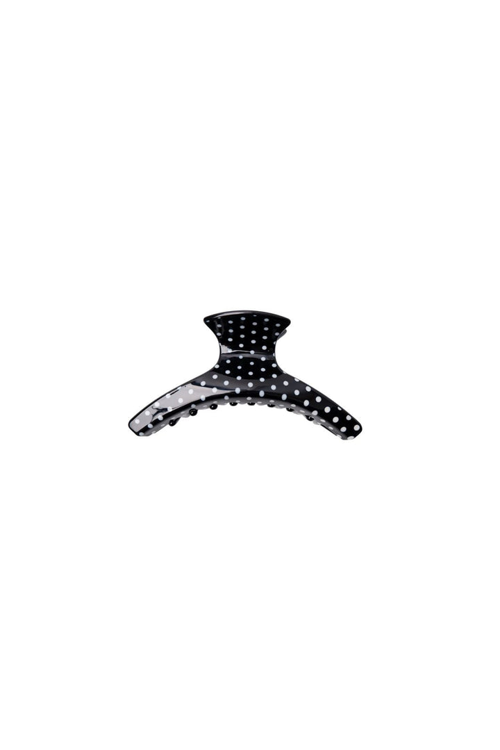 Black Colour - Bcmaze Hair Claw 6077 - Black Dot