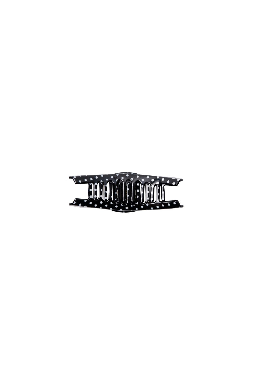 Black Colour - Bcmaze Hair Claw 6077 - Black Dot