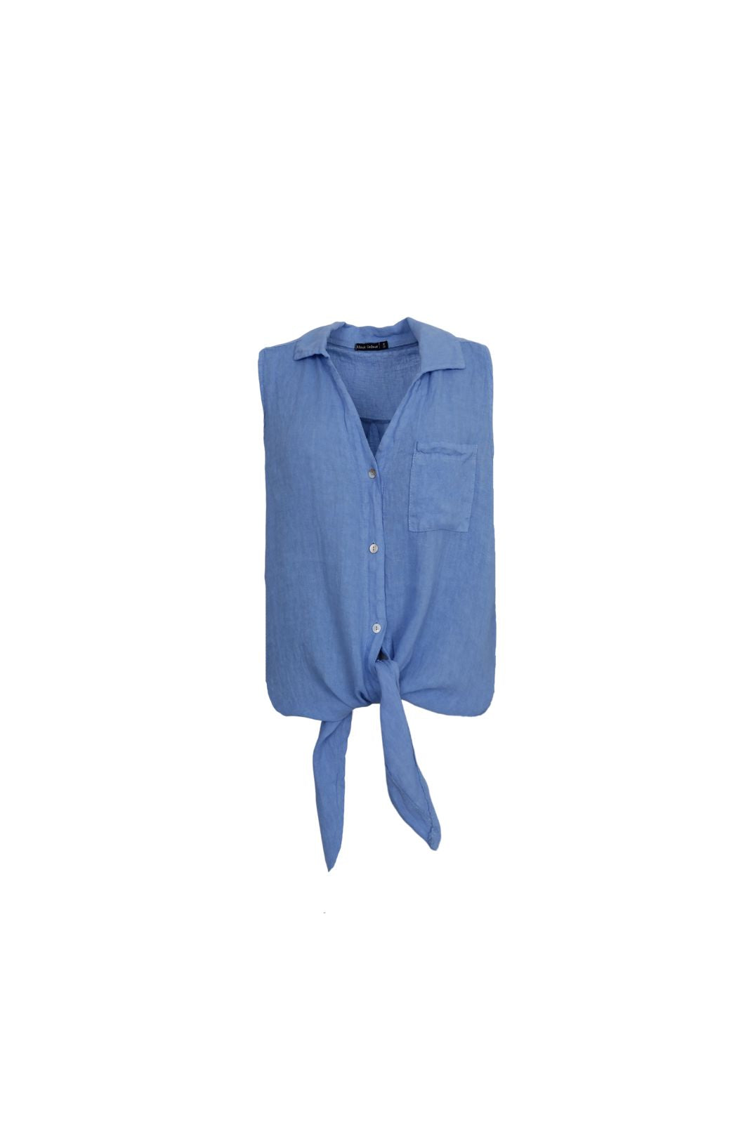 Précommande - Black Colour - Bcmelina Sleeveless Tie Shirt 40911 - Sky Blue