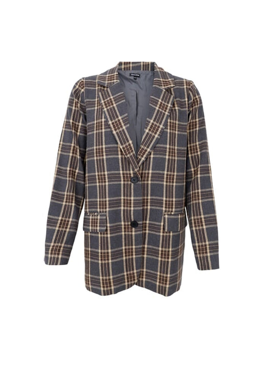 Black Colour - Bcnellie Blazer 41007 - Grey Kimono 