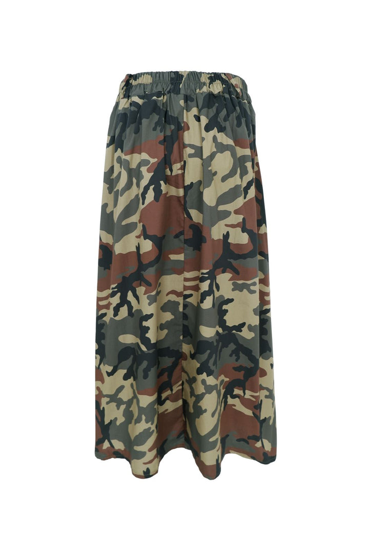 Black Colour - Bcpaprica Skirt 41353 - Army Camouflage