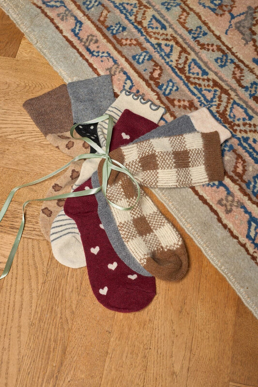 Black Colour - Bcpernilla Wool Sock 8584 - Coffee