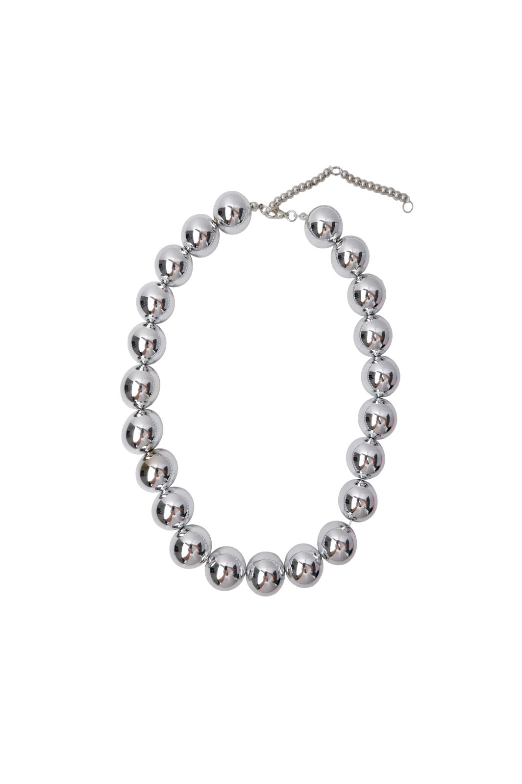 Black Colour - Bcpil Necklace 4566 - Silver Coloured