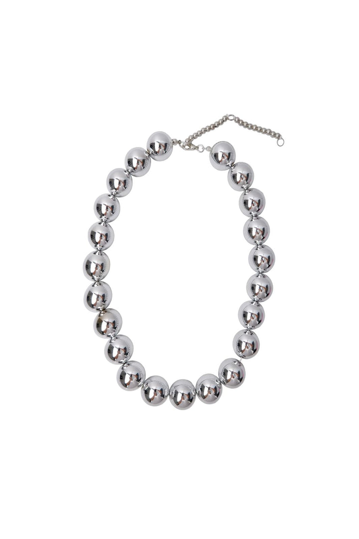 Black Colour - Bcpil Necklace 4566 - Silver Coloured
