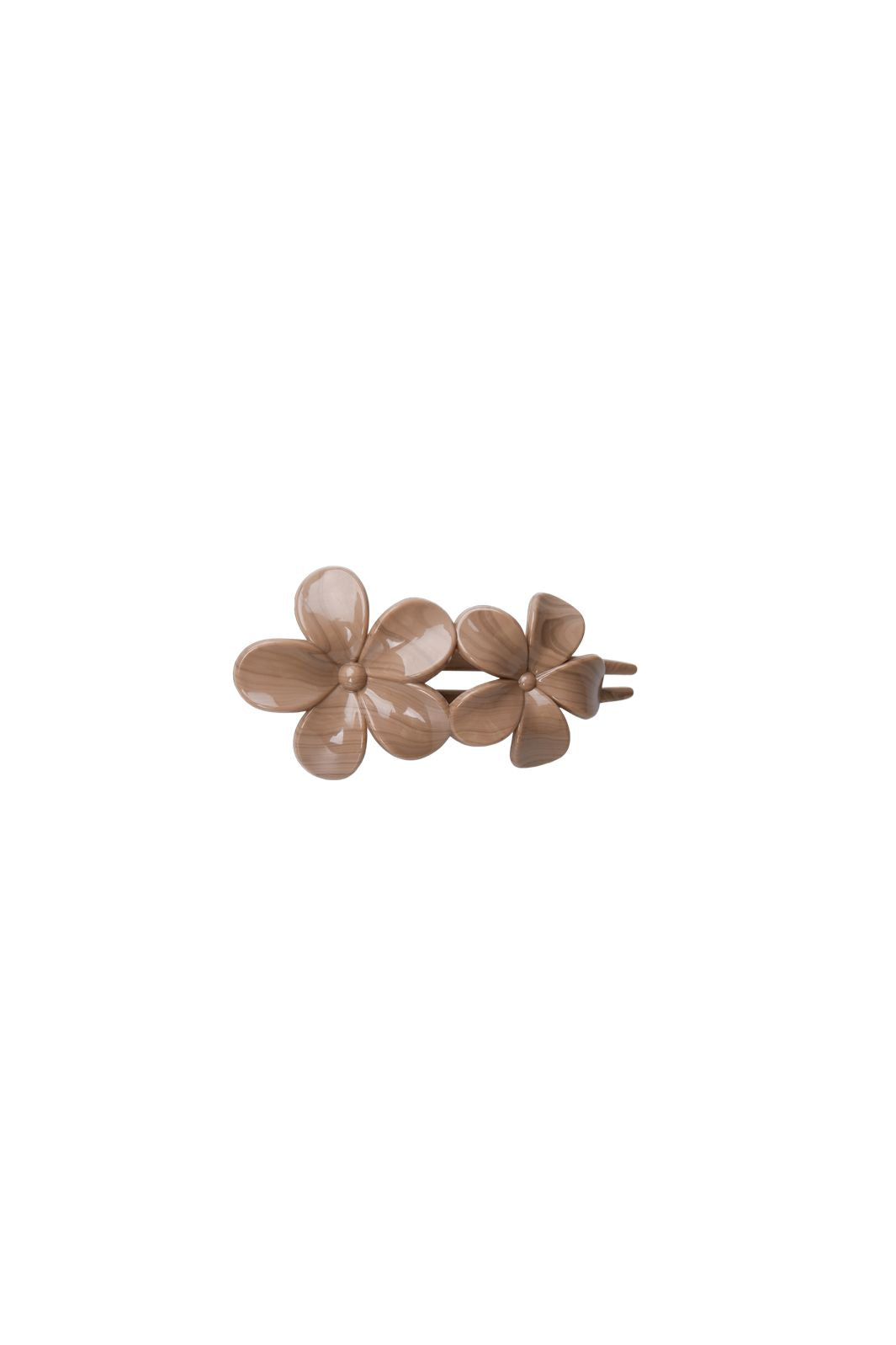Black Colour - Bcrosella Flower Hair Clip 6074 - Latte