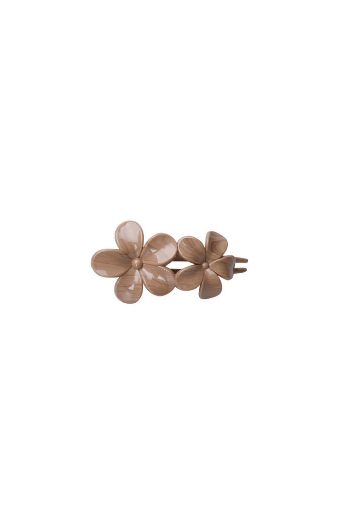 Black Colour - Bcrosella Flower Hair Clip 6074 - Latte