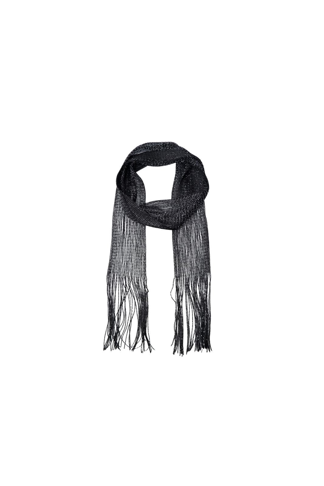 Black Colour - Bcshine Slim Fringe Scarf 208464 - Black