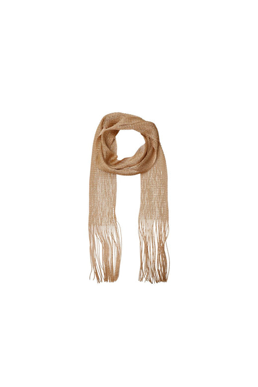 Black Colour - Bcshine Slim Fringe Scarf 208464 - Gold Coloured