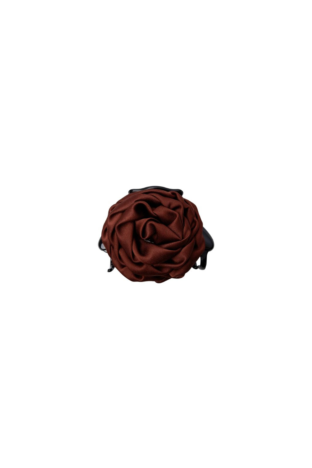 Black Colour - Bcsimona Flower Satin Hair Claw 6075 - Coffee