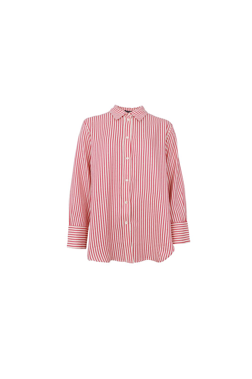 Black Colour - Bcstarry Strass Shirt 41074 - Red