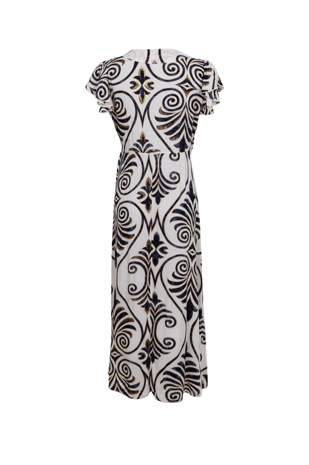Précommande - Black Colour - Bcstella Wrap Dress 39609 - Malaka White