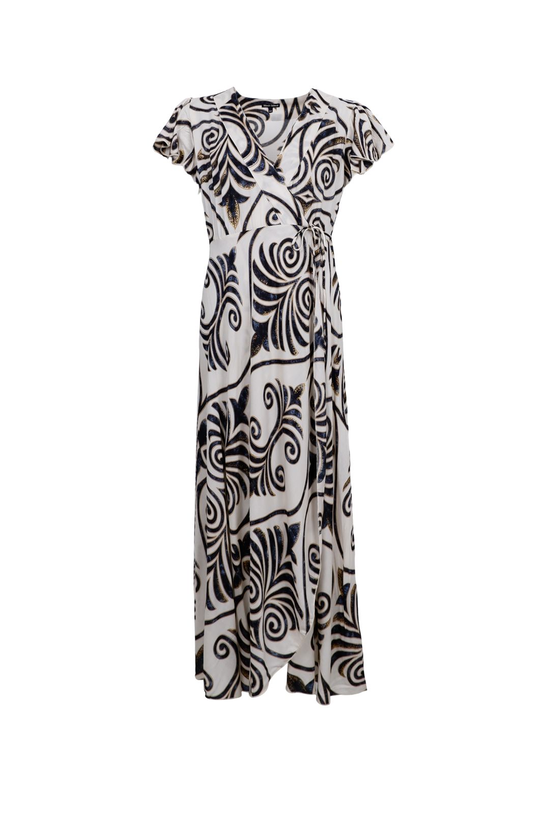 Précommande - Black Colour - Bcstella Wrap Dress 39609 - Malaka White