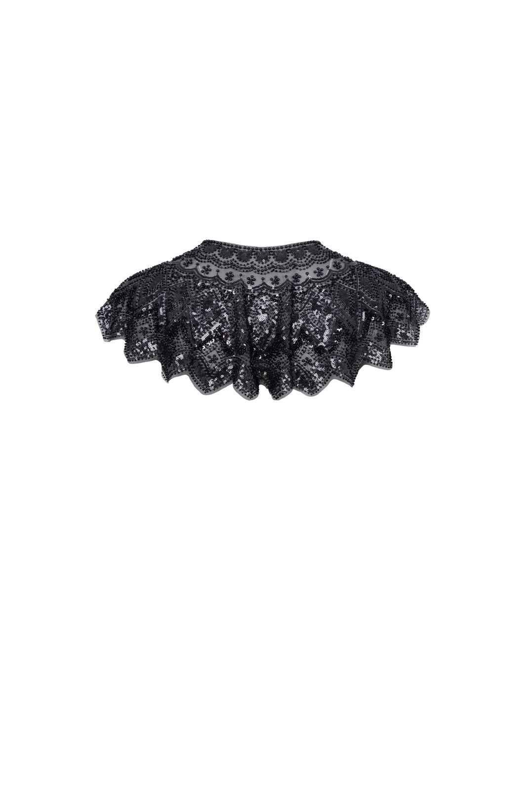 Black Colour - Bctilia Sequin Cape 4584 - Black