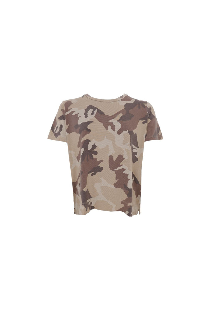 Black Colour - Bczelda S/S T-Shirt 40885 - Shirts - Brown Camouflage