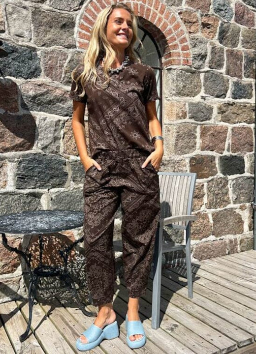 Black Colour - Bczelda S/S T-Shirt 40997 - Shirts - Coffee Paisley T-shirts 