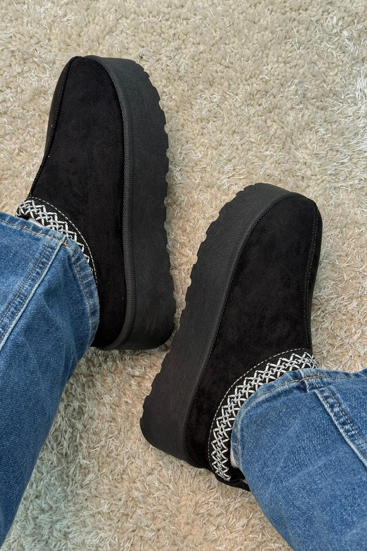 Bloom - Acacia Slipper - Black Hjemmesko & sutsko 
