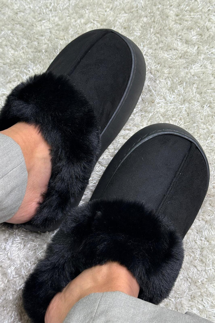 Bloom - Aida Slipper - Black Hjemmesko & sutsko 