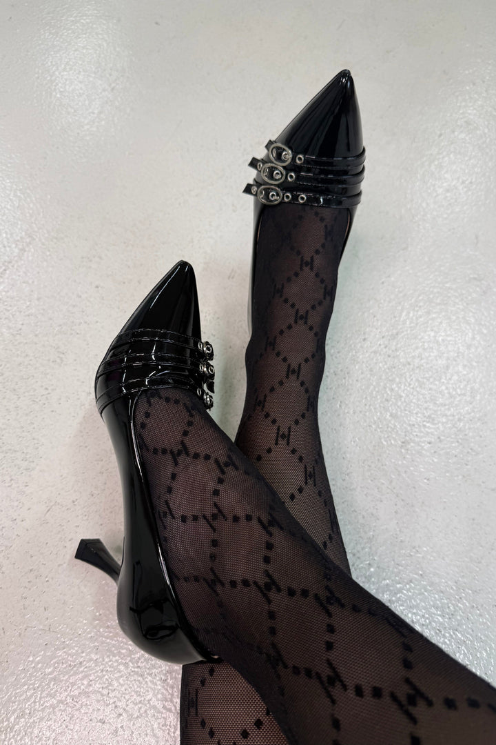 Bloom - Bellflowerstiletto - Black Stiletter 