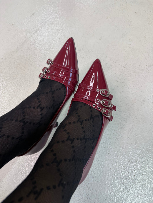 Bloom - Bellflowerstiletto - Burgundy Stiletter 
