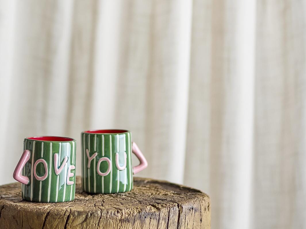 Bloomingville - Cherish Krus, Grøn, Stentøj 82063508 - Green