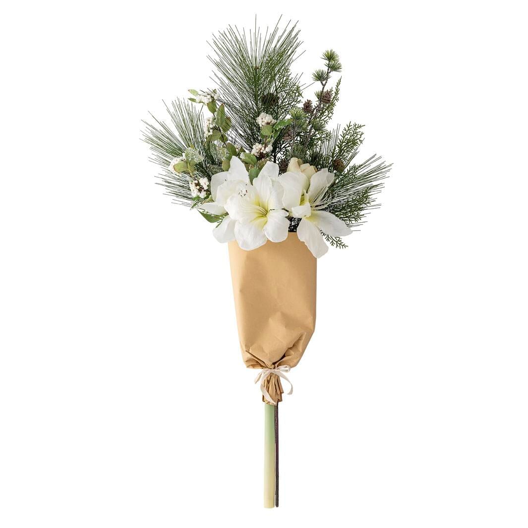 Bloomingville - Kristin Buket, Hvid, Kunstige Blomster 82073042 - White