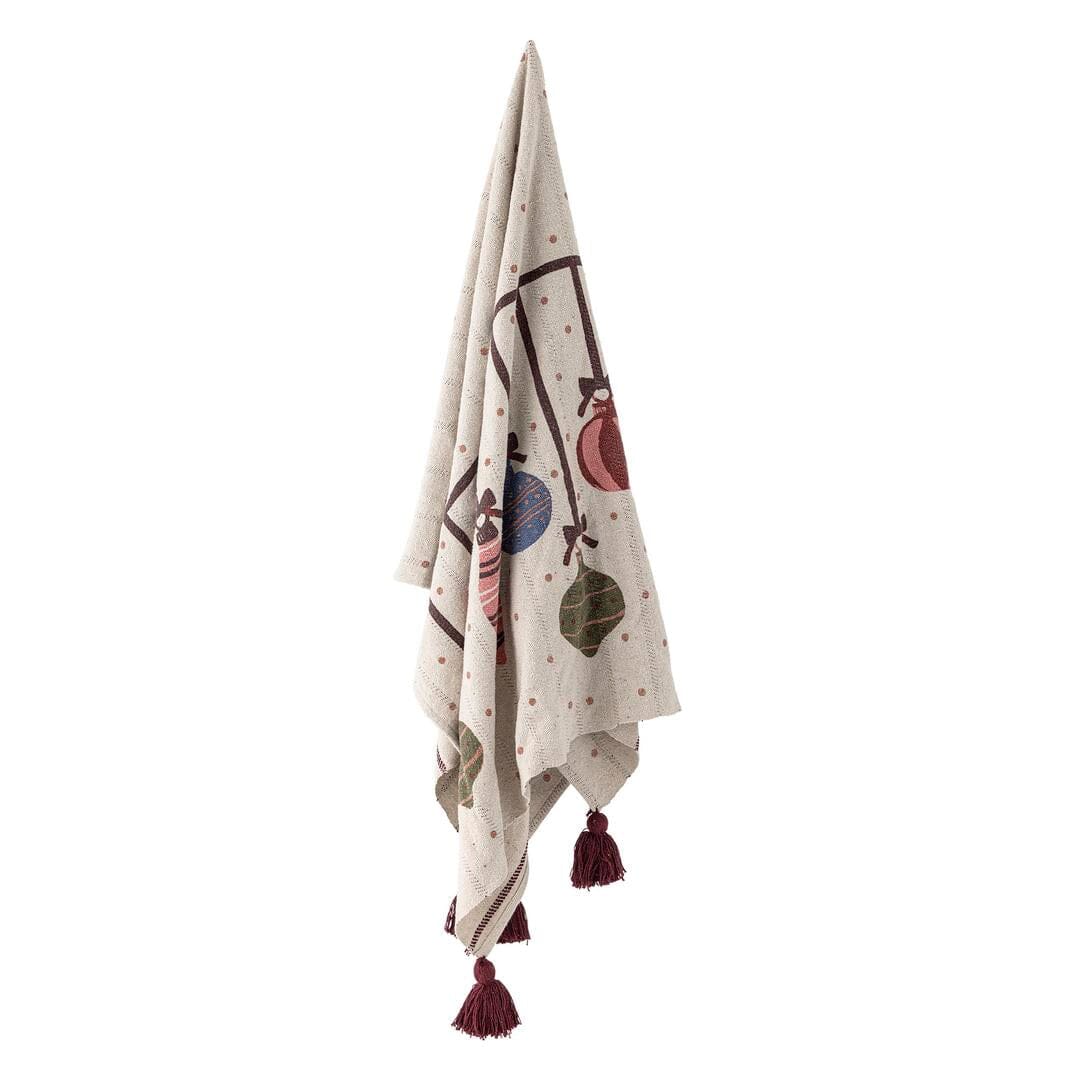 Bloomingville - Ornamentia Plaid, Rød, Genanvendt Bomuld 82063293 - Red