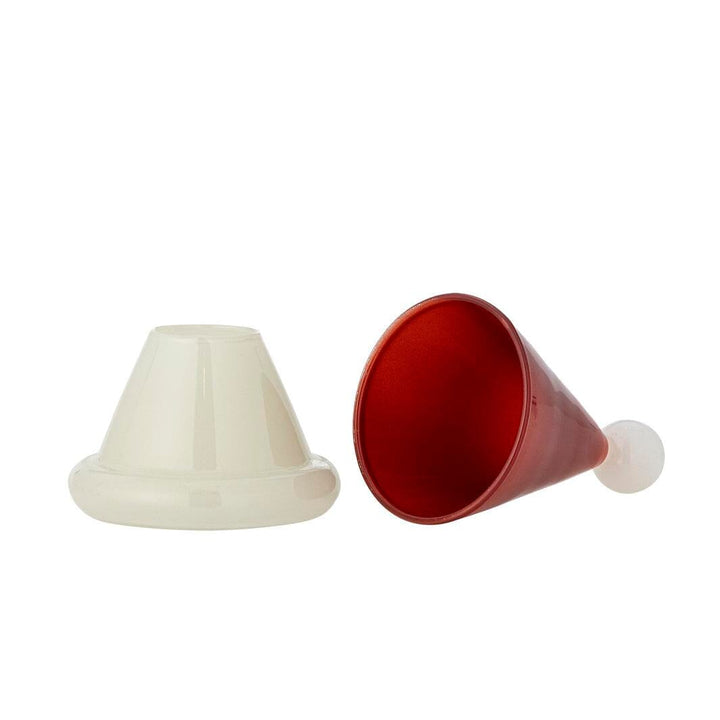 Bloomingville - Patrice Tandstikholder, Rød, Glas 82072893 - Red