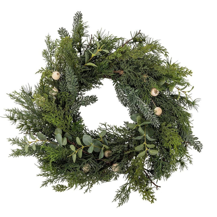 Bloomingville - Pine Krans, Grøn, Kunstige Blomster 82072981 - Green