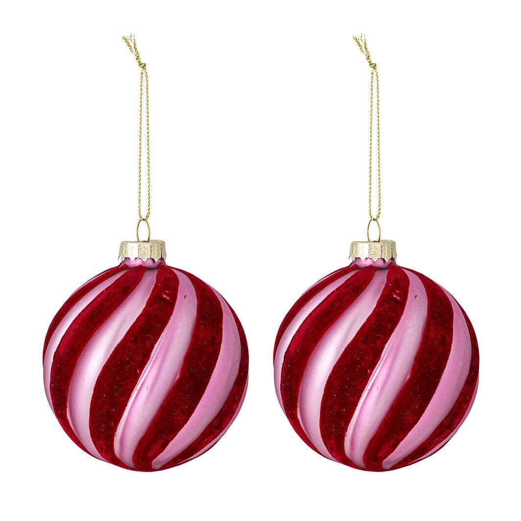 Bloomingville - Sayla Ornament, Rød, Glas 82072895 - Red