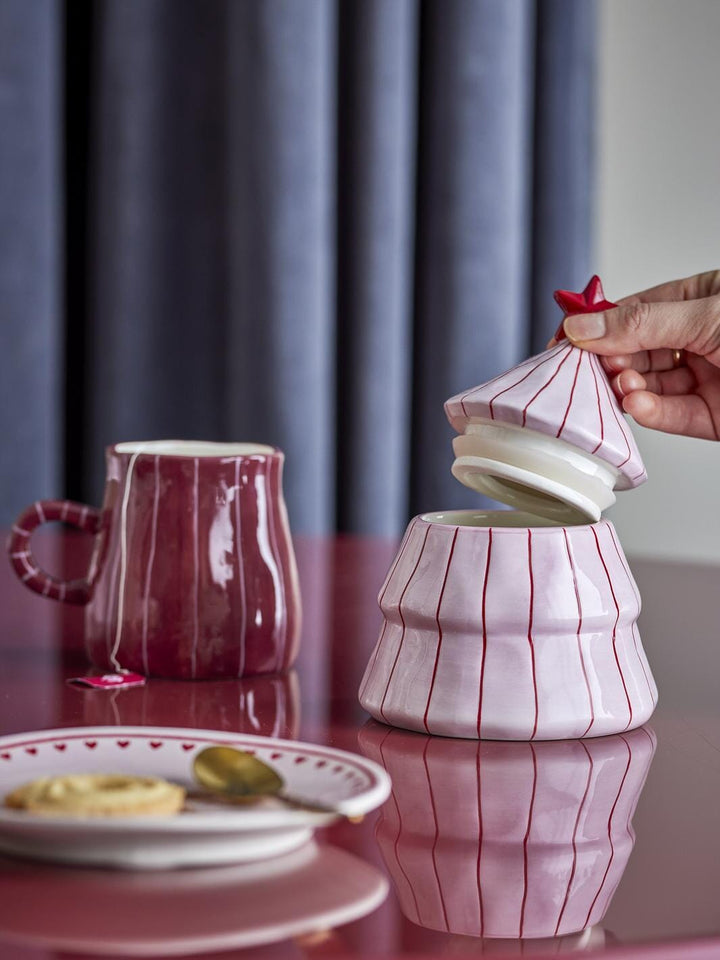 Bloomingville - Shirly Krukke m/låg, Rosa, Stentøj 82072879 - Rose