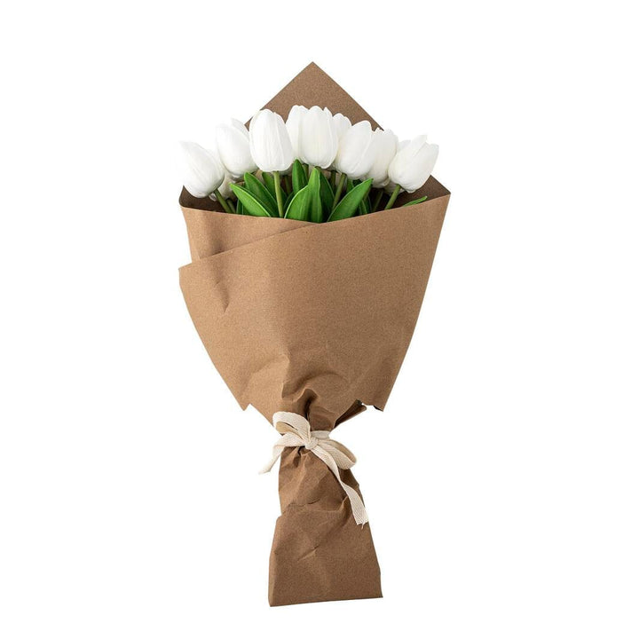 Bloomingville - Tulip Buket, Hvid, Kunstige Blomster 82073032 - White