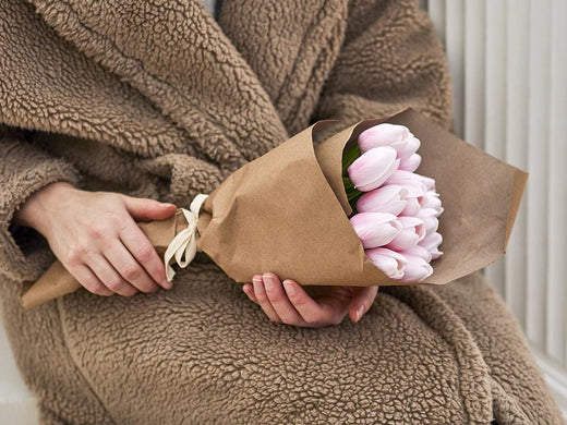 Bloomingville - Tulip Buket, Rosa, Kunstige Blomster 82073033 - Rose