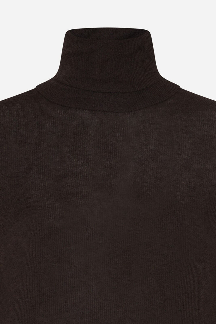 Bruuns Bazaar - Angelabb Roll Neck BBW1070N - Dark Brown