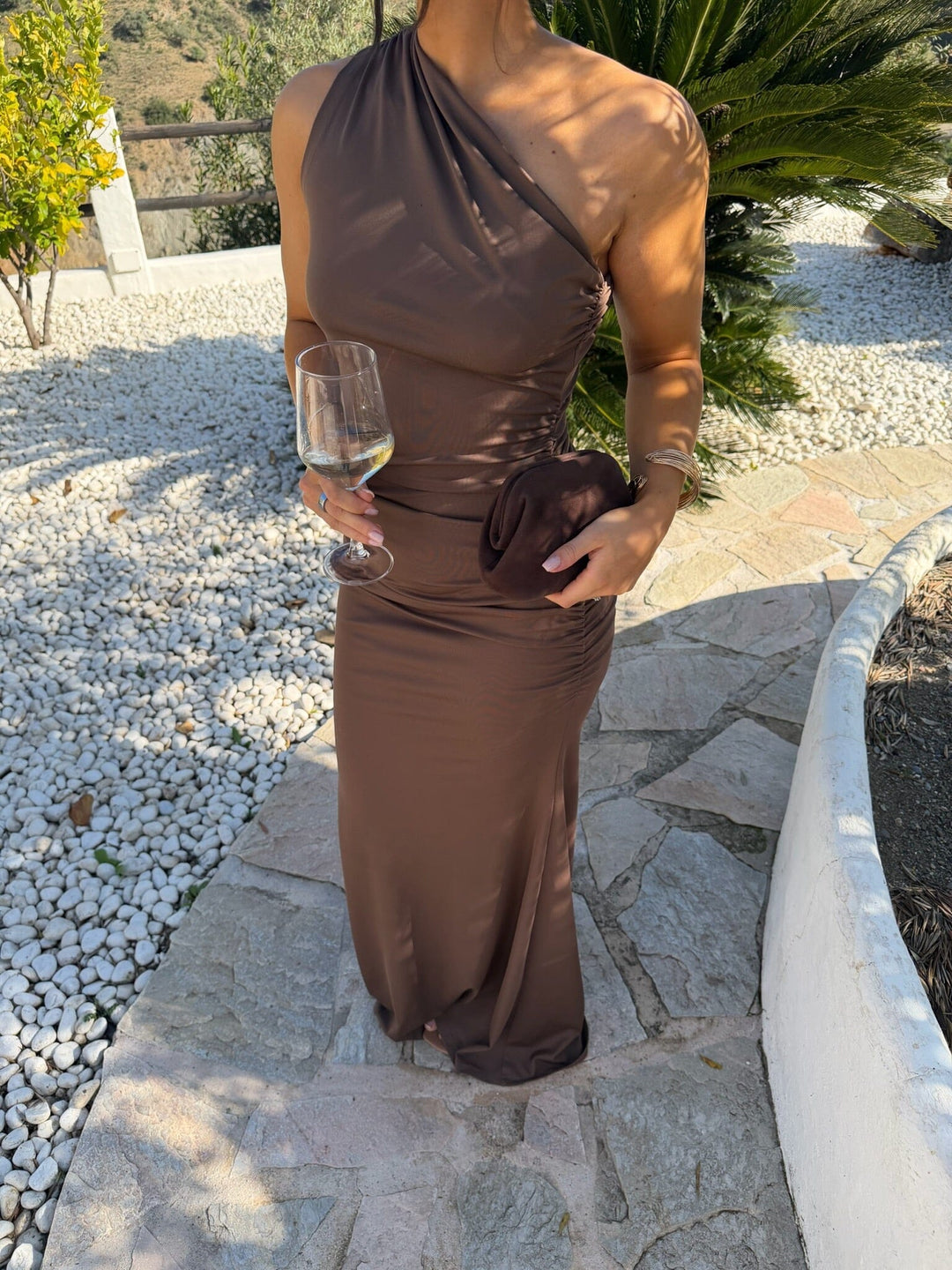 BYIC - Andreaic Maxi Dress A23768 - Dark Brown Kjoler 