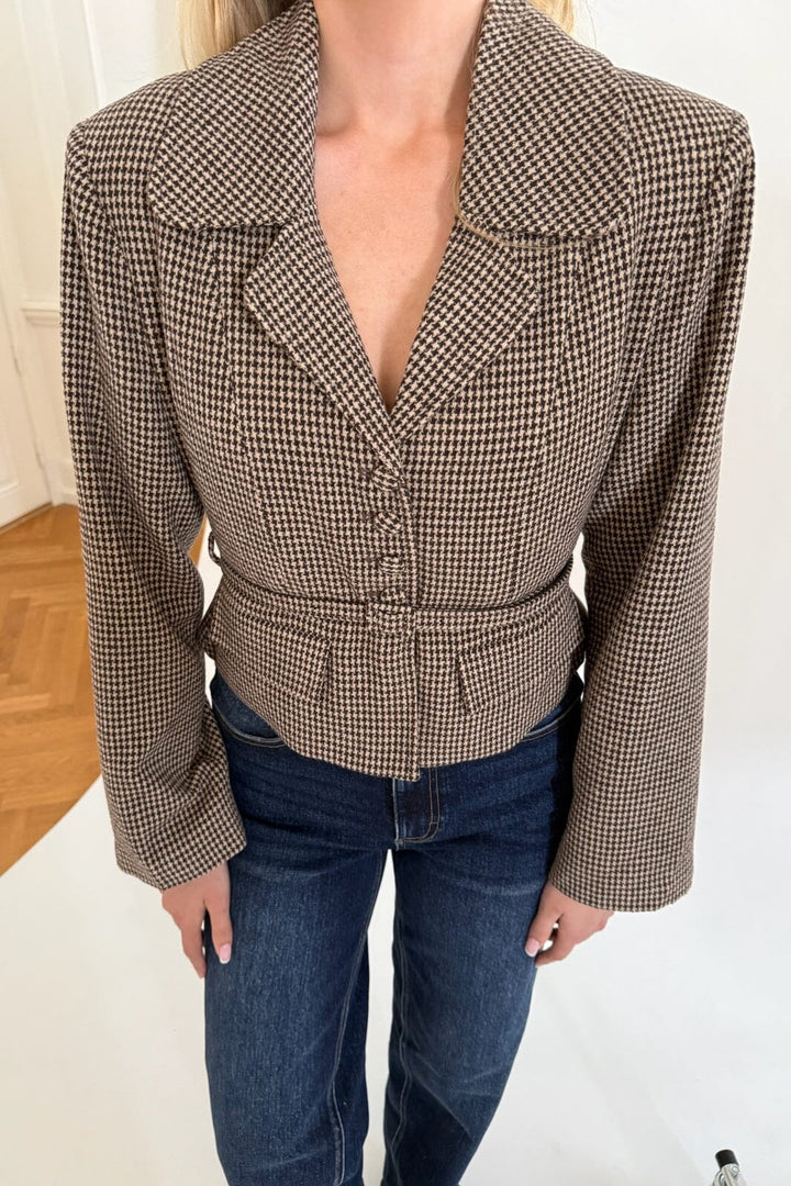 BYIC - Annieic Blazer A25398 - Brown Checks