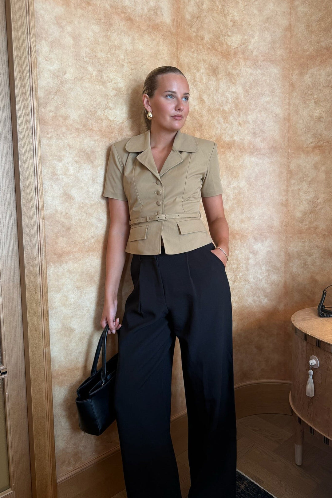 Byic - Annieic Tee Blazer A25385 - Camel Blazere 