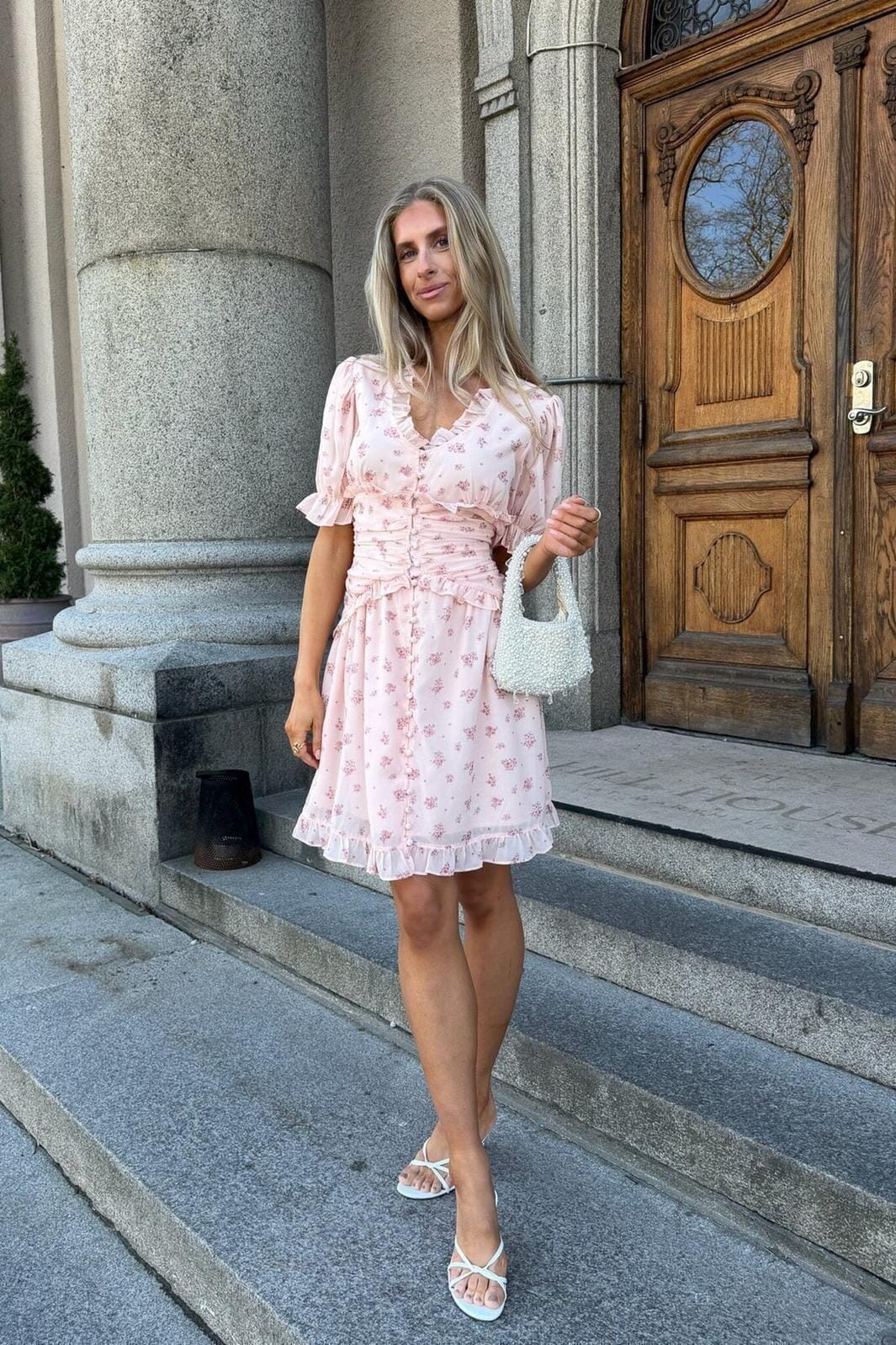 BYIC - Arielic Dress A25220 - Pink Flower Print Kjoler 