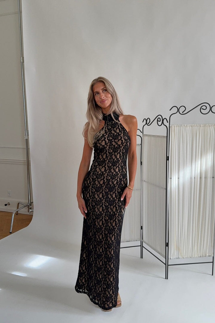 BYIC - Emilyic Long Dress A25429 - Black Lace