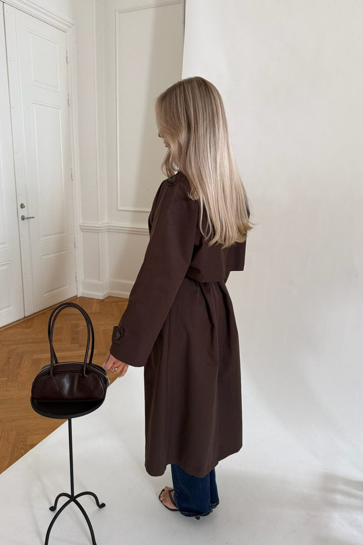 BYIC - Evieic Trenchcoat A25403 - Chocolate Brown
