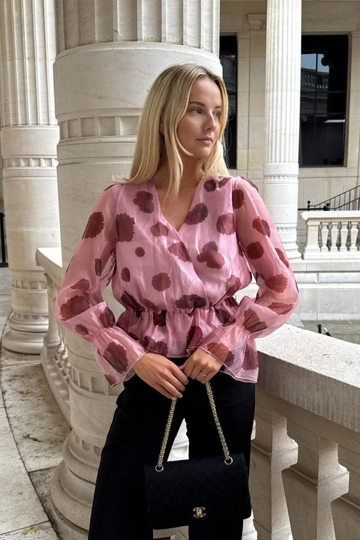 BYIC - Freyaic Shirt A2544 - Pink Red Flower Print