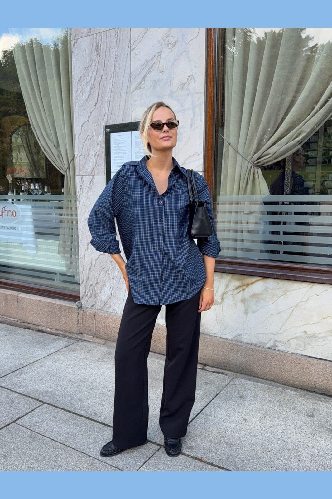 BYIC - Isabellaic Shirt A2537 - Navy Checks