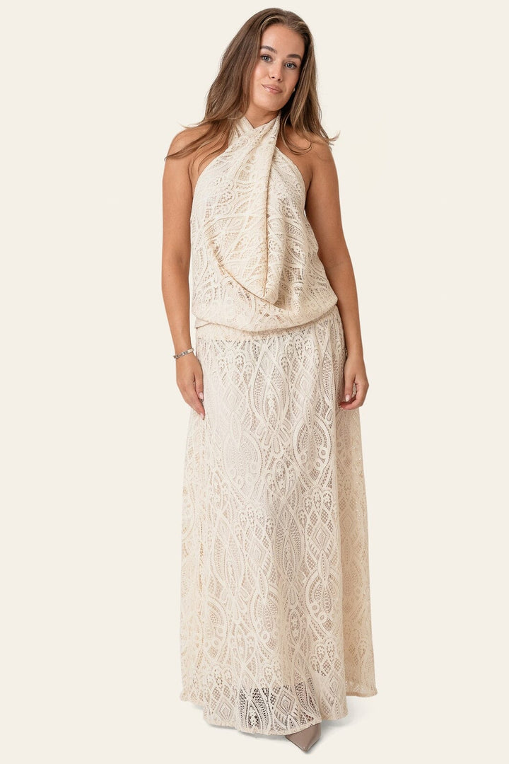 BYIC - Kajaic Long Skirt A2592 - Off White Lace