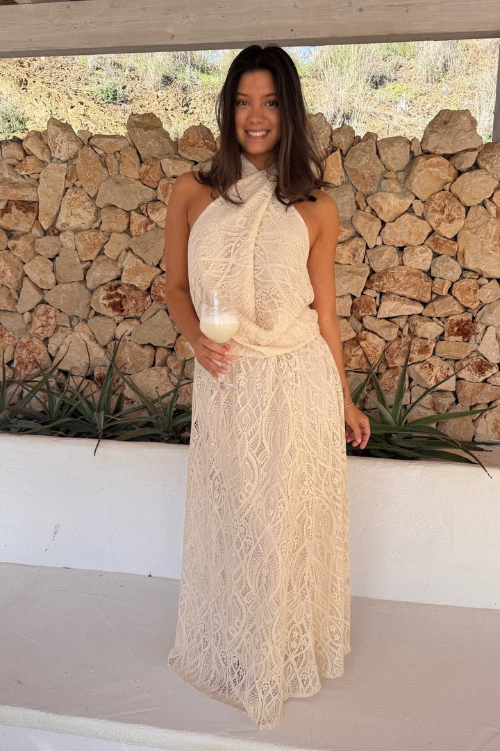 BYIC - Kajaic Long Skirt A2592 - Off White Lace Nederdele 