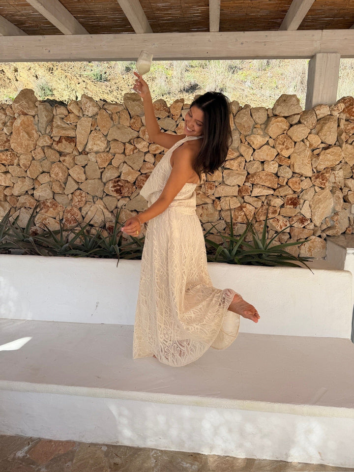 BYIC - Kajaic Long Skirt A2592 - Off White Lace Nederdele 