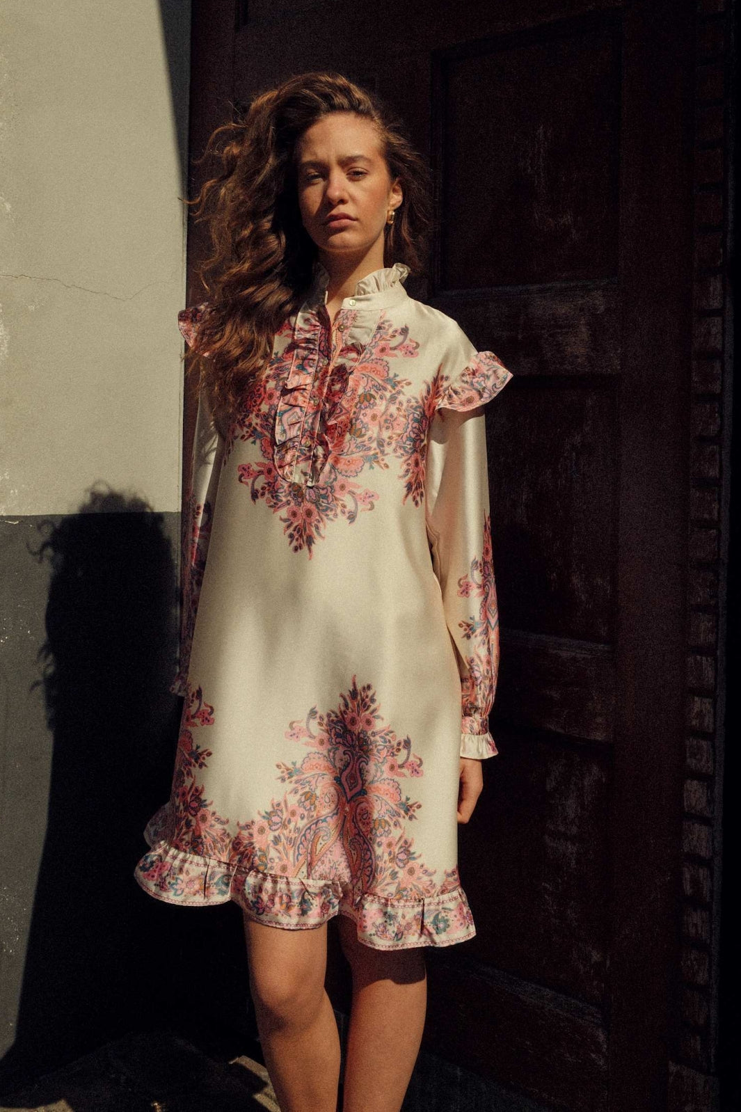 Noella - Reno Ruby Ruffle Dress 14790001 - 1422 - Drusella Print