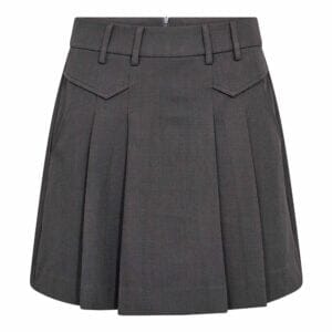 Co´Couture - 34223 Lunacc Pocket Pleat Mini Skirt 500180 - 65002 - Dark Grey Nederdele 