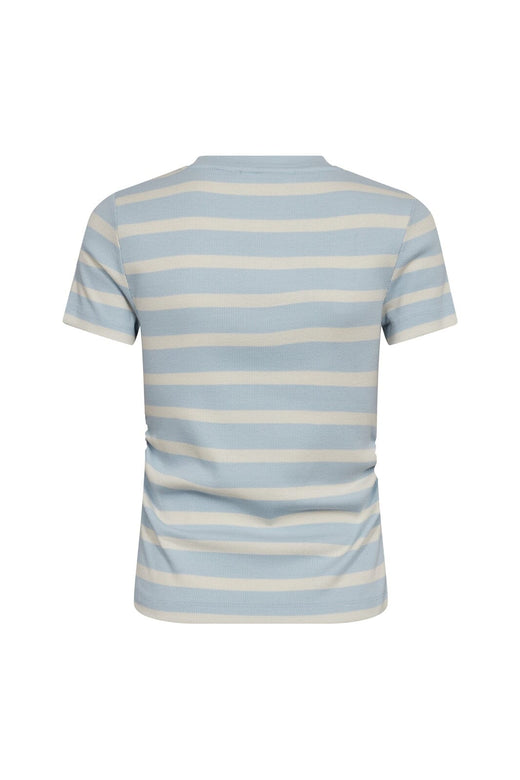 Co´Couture - 43015 Grannycc Gathering Stripe Tee 503903 - 00030 - Offwhite/Paleblue